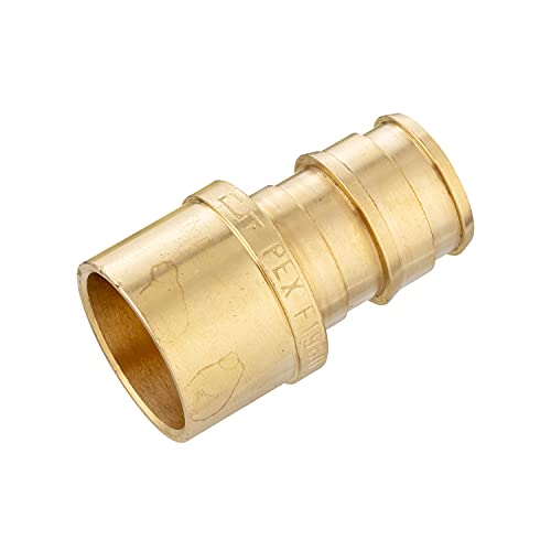 (Pack of 10) EFIELD Pex A Expansion Fitting 1/2"x 1/2" Female Sweat Adapter,F1960 Lead Free Brass-10 Pieces Pex-A Expansion Fittings Female Sweat Copper Pipe Adapter