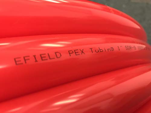 EFIELD Pex Pipe/Tubing(NSF Certified) Blue &Red 1/2 inch 2 Rolls x75ft（ 150ft ）Length For Potable Water And For Hot/Cold Water-Plumbing Applications With A Pipe Cutter