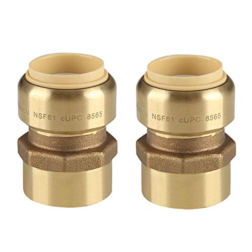 EFIELD Höger PUSH FIT X 1/2" FEMALE ADAPTERS Push-to-Connect, Copper, CPVC Push-fit Fittings Female Threaded Adapter