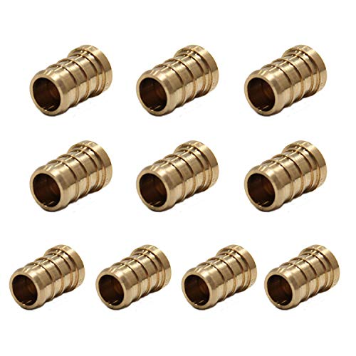 EFIELD PEX Barb Plug End Cap Pex Pipe Crimp Fitting, 3/4", Lead Free Brass Crimp Fittings & Valves End Cap (plug)