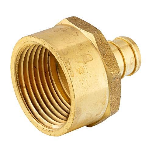 (Pack of 3) EFIELD PEX 1 INCH x 1 INCH NPT FEMALE ADAPTER BRASS CRIMP FITTING(NO LEAD) -3 PIECES Crimp Fittings & Valves Female Threaded Adapter